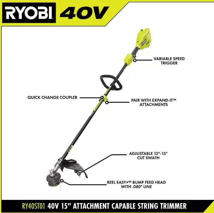 RYOBI 40V Trimmer & Blower Combo: Power Meets Versatility 3 RYOBI 40V Trimmer & Blower Combo: Power Meets Versatility - Image 3