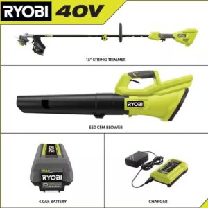 RYOBI 40V Trimmer & Blower Combo: Power Meets Versatility