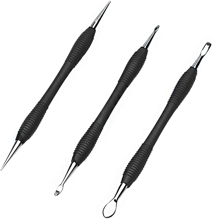 OWDEN Leather Carving Tools Set 3pcs Small Medium Large Craft Kit 1 OWDEN 3Pcs. Leathercraft Modeling Tools,(3Pcs Sizes:S,M,L) Leather Carving Modeling Tools kit.