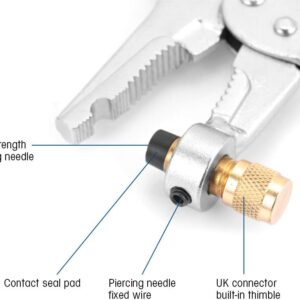 Yctze HVAC Refrigerant Recovery Plier Steel Piercing Locking Tool