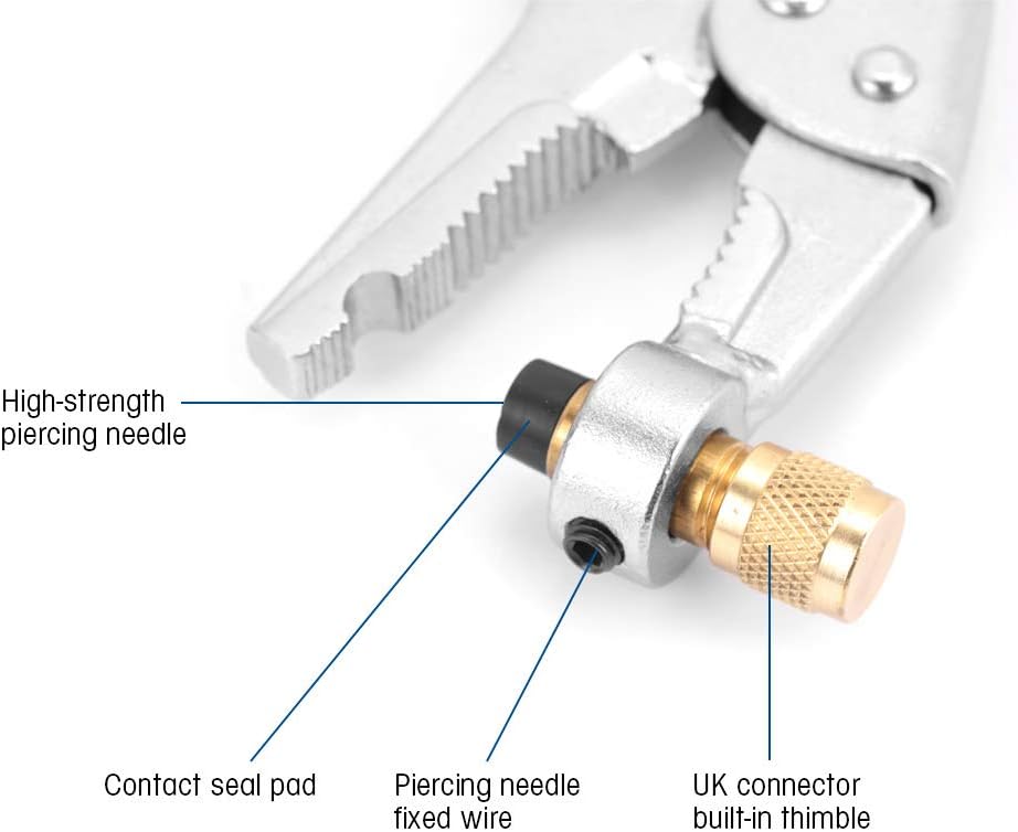 Yctze HVAC Refrigerant Recovery Plier Steel Piercing Locking Tool 2 Yctze HVAC Refrigerant Recovery Plier Steel Piercing Locking Tool - Image 2