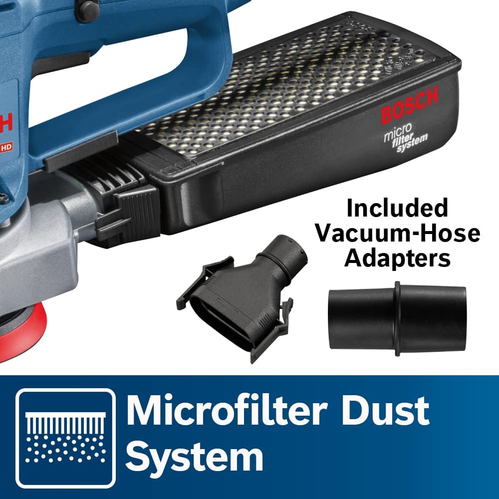 BOSCH GEX33-5N 5 Inch Random Orbit Sander Polisher Multi-Hole 8 BOSCH GEX33-5N 5 Inch Random Orbit Sander Polisher Multi-Hole - Image 8
