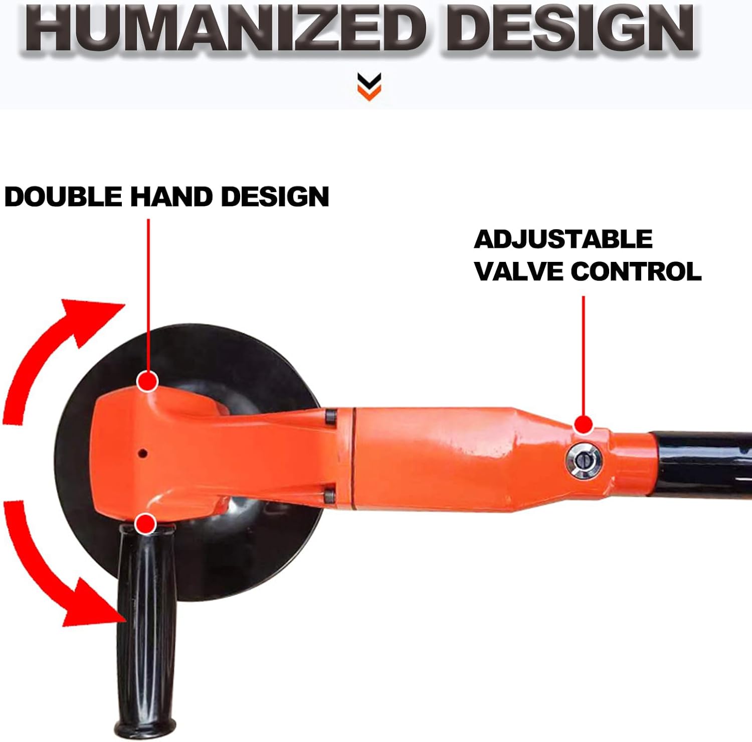 7" Pneumatic Air Sander Polisher 4500RPM Heavy Duty Angle Grinder 3 7" Pneumatic Air Sander Polisher 4500RPM Heavy Duty Angle Grinder - Image 3