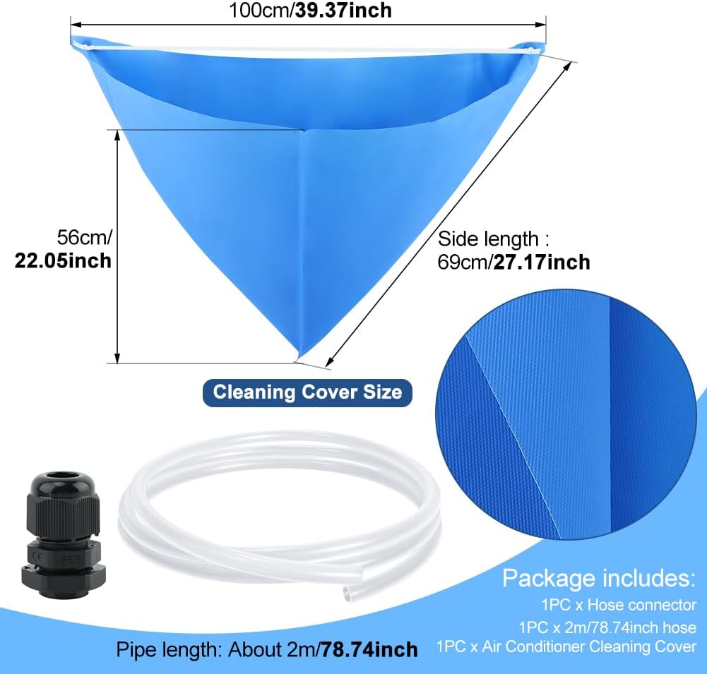 Mini Split AC Cleaning Kit Waterproof Cover Bag with 78.7" Pipe 2 Mini Split AC Cleaning Kit Waterproof Cover Bag with 78.7" Pipe - Image 2