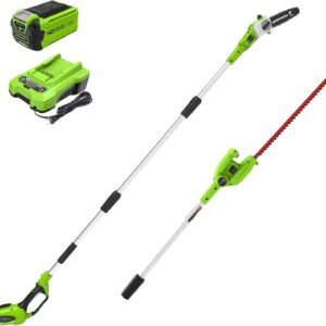 Unleashing Power: Greenworks 40V Pole Saw & Hedge Review