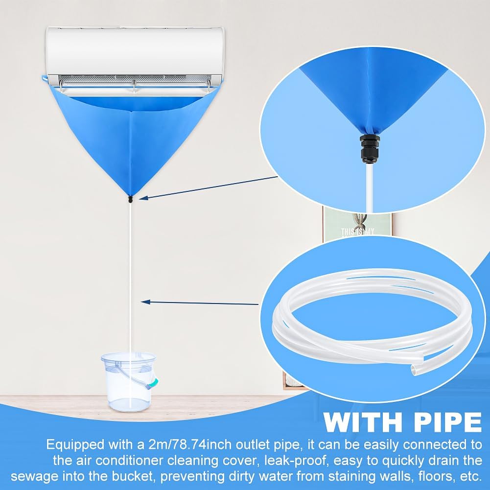Mini Split AC Cleaning Kit Waterproof Cover Bag with 78.7" Pipe 6 Mini Split AC Cleaning Kit Waterproof Cover Bag with 78.7" Pipe - Image 6
