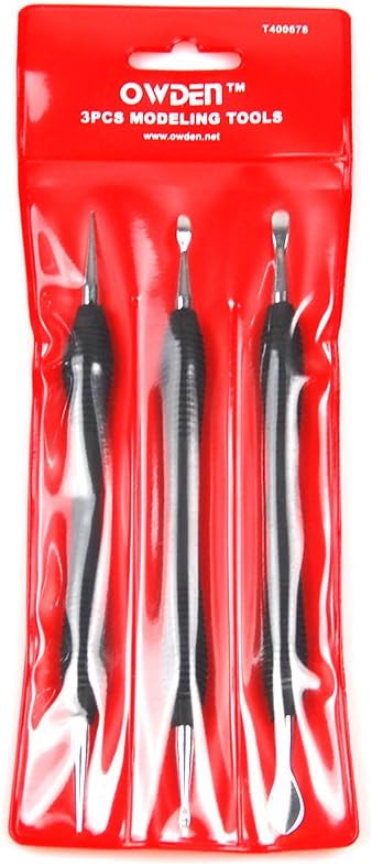 OWDEN Leather Carving Tools Set 3pcs Small Medium Large Craft Kit 5 OWDEN Leather Carving Tools Set 3pcs Small Medium Large Craft Kit - Image 5