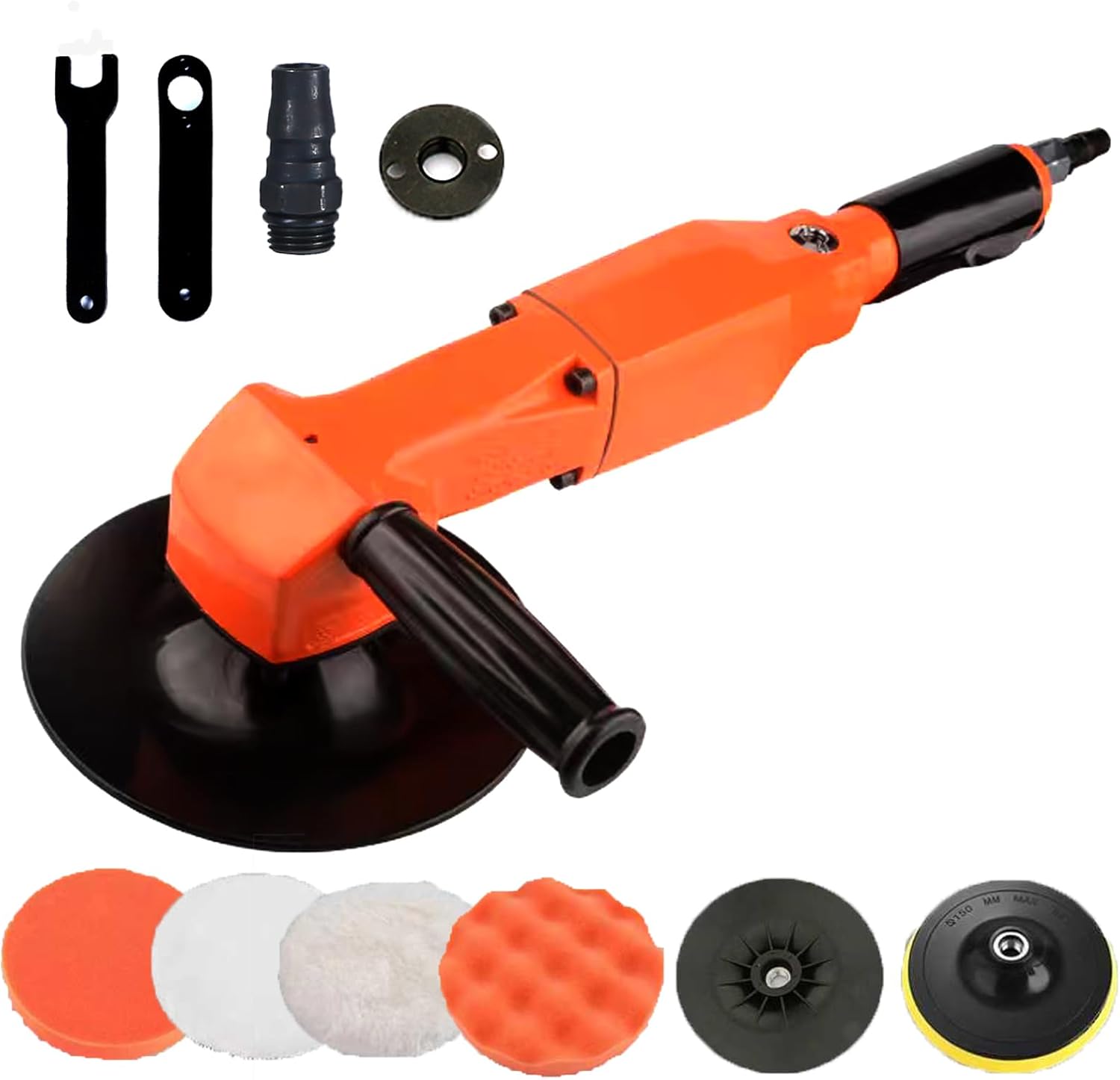 7" Pneumatic Air Sander Polisher 4500RPM Heavy Duty Angle Grinder 1 performance tool w50084 7 variable speed sander/polisher
