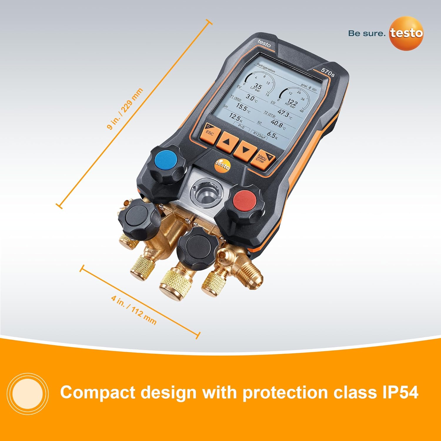 Testo 570s HVAC Manifold Gauge Set with Bluetooth & USB-C App 6 Testo 570s HVAC Manifold Gauge Set with Bluetooth & USB-C App - Image 6