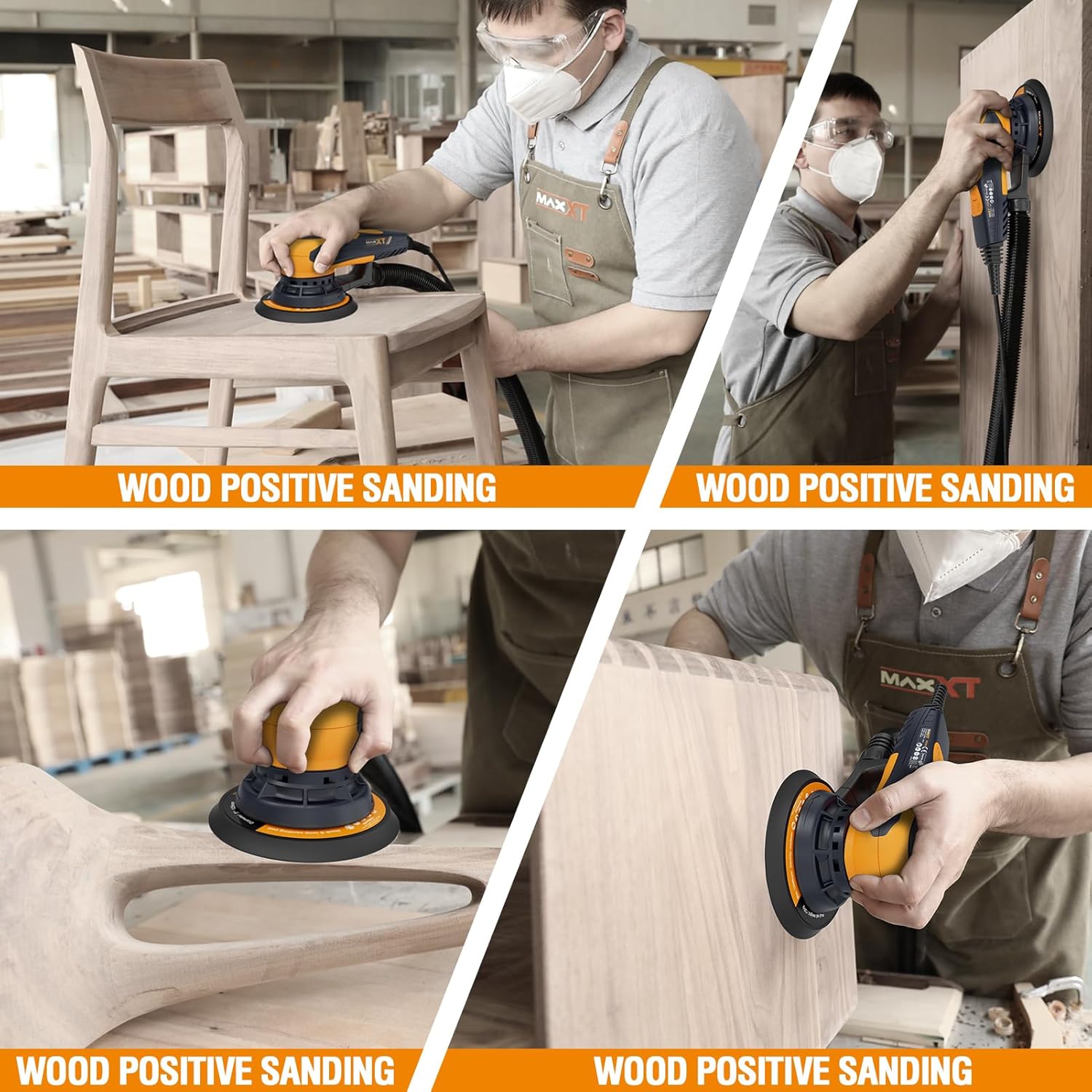 MAXXT 5mm Brushless Electric Orbital Sander 5/6 Inch Vacuum Palm 9 MAXXT 5mm Brushless Electric Orbital Sander 5/6 Inch Vacuum Palm - Image 9