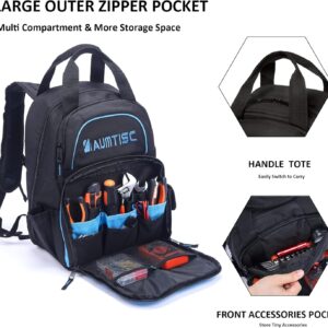Heavy Duty Tool Backpack Bag for Electrician HVAC Construction Work