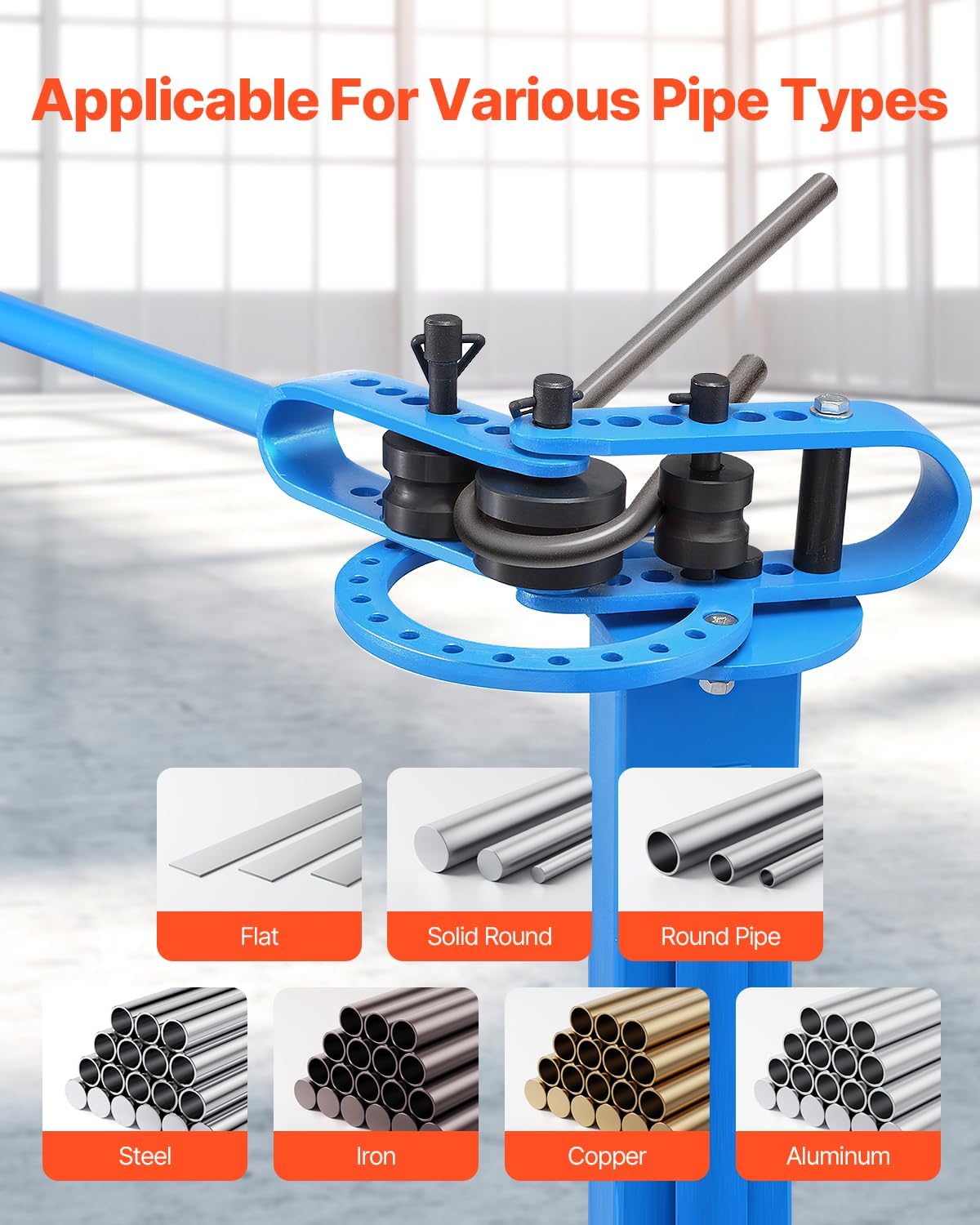 VEVOR Pipe Bender 14 Dies 200° Heavy Duty Tube Bending Tool HVAC 6 VEVOR Pipe Bender 14 Dies 200° Heavy Duty Tube Bending Tool HVAC - Image 6