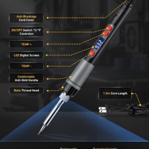 14PC 3D Printer Smoothing Tool Kit 80W LCD Heating Repair Set