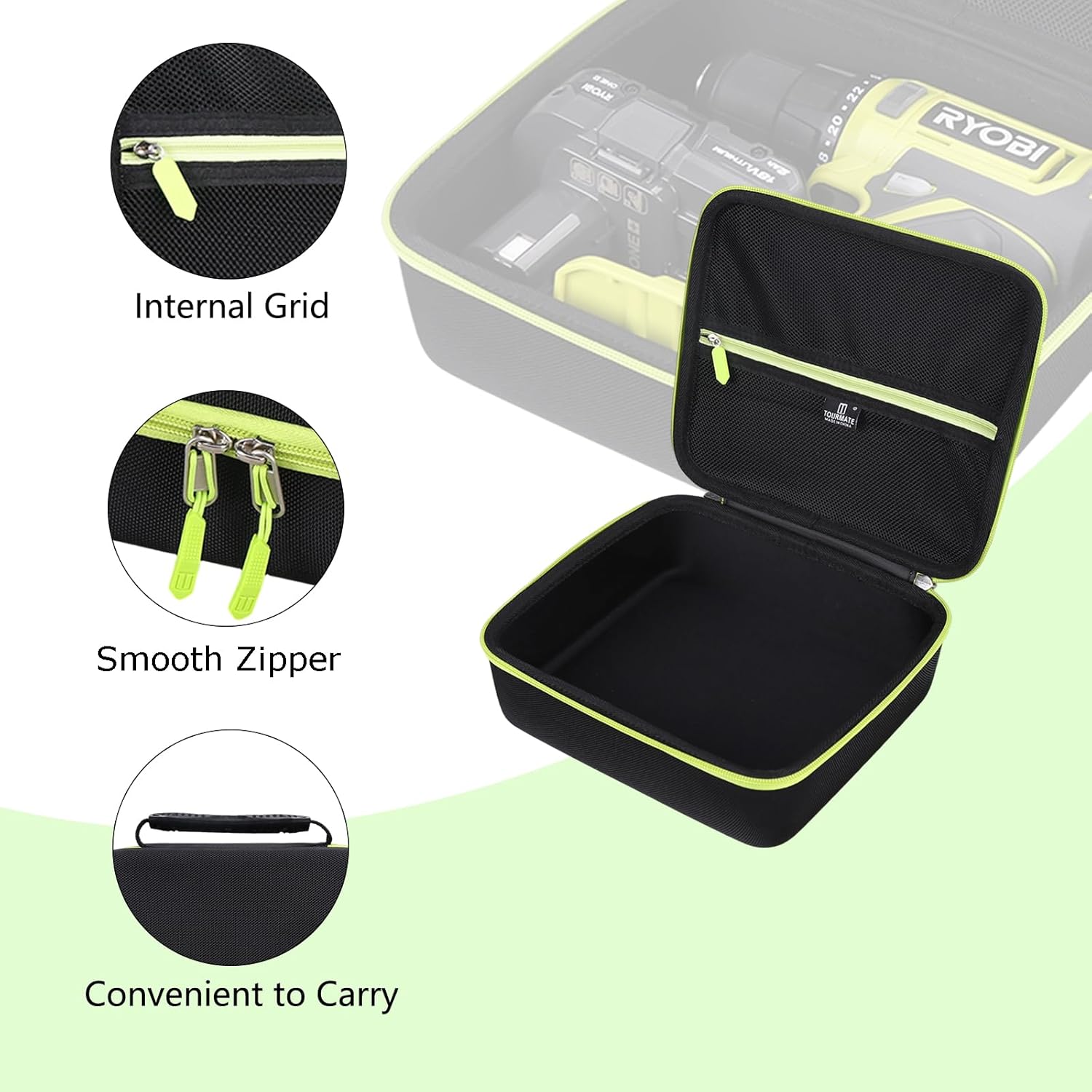 Tourmate Hard Storage Case: Essential for RYOBI ONE+ Drills 6 Tourmate Hard Storage Case: Essential for RYOBI ONE+ Drills - Image 6