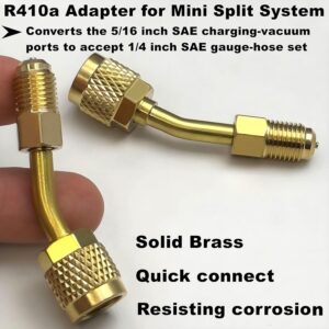 R410a Mini Split Adapter Kit 5/16 to 1/4 SAE HVAC AC Refrigeration