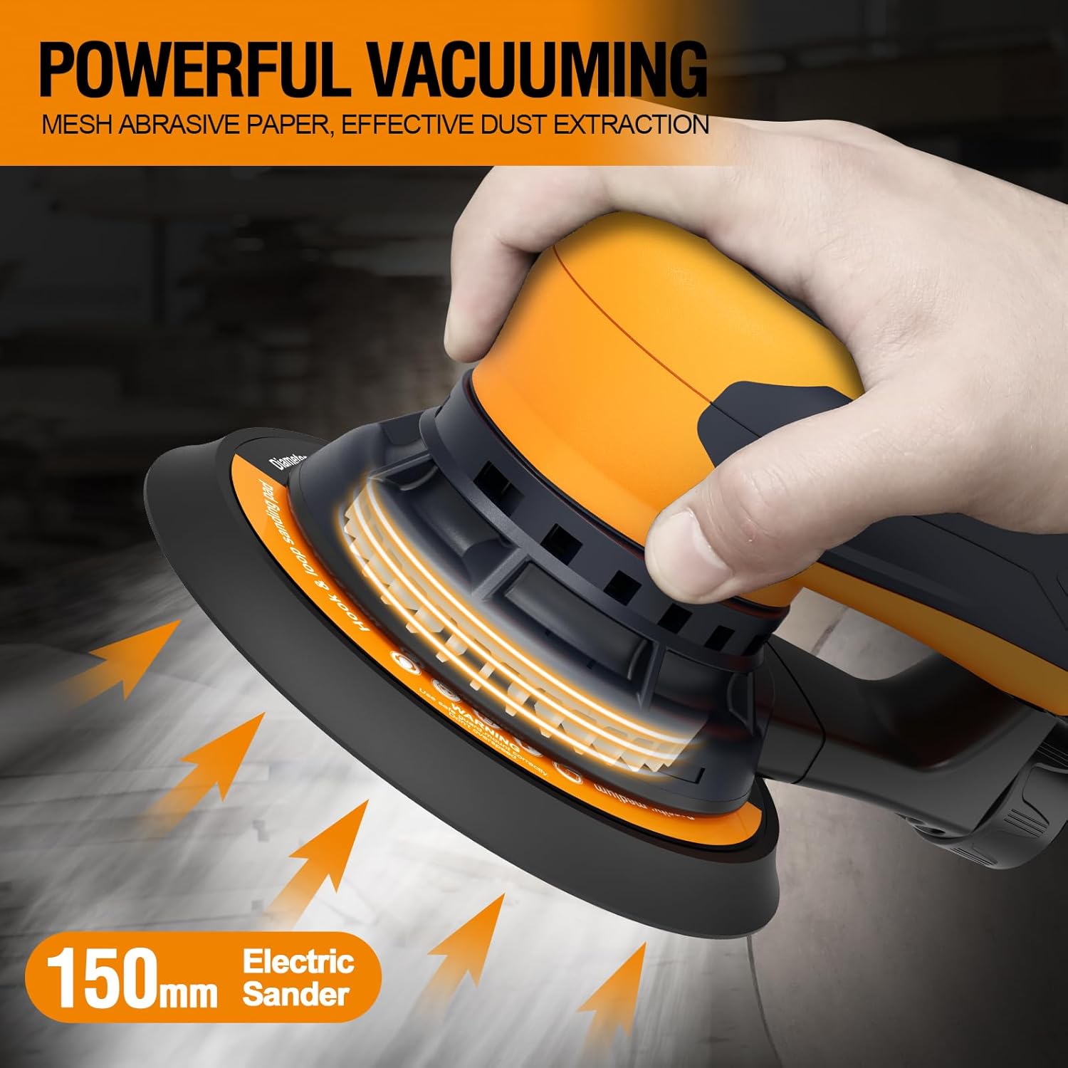 MAXXT 5mm Brushless Electric Orbital Sander 5/6 Inch Vacuum Palm 7 MAXXT 5mm Brushless Electric Orbital Sander 5/6 Inch Vacuum Palm - Image 7