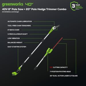 Unleashing Power: Greenworks 40V Pole Saw & Hedge Review