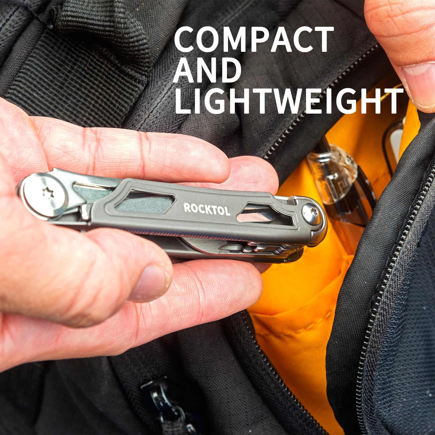 ROCKTOL 12-in-1 Multitool Pocket Knife Titanium Camping Survival EDC 2 ROCKTOL 12-in-1 Multitool Pocket Knife Titanium Camping Survival EDC - Image 2