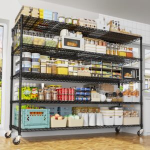PrimeZone 5-Tier Heavy Duty Wire Shelving 3000lbs NSF Certified