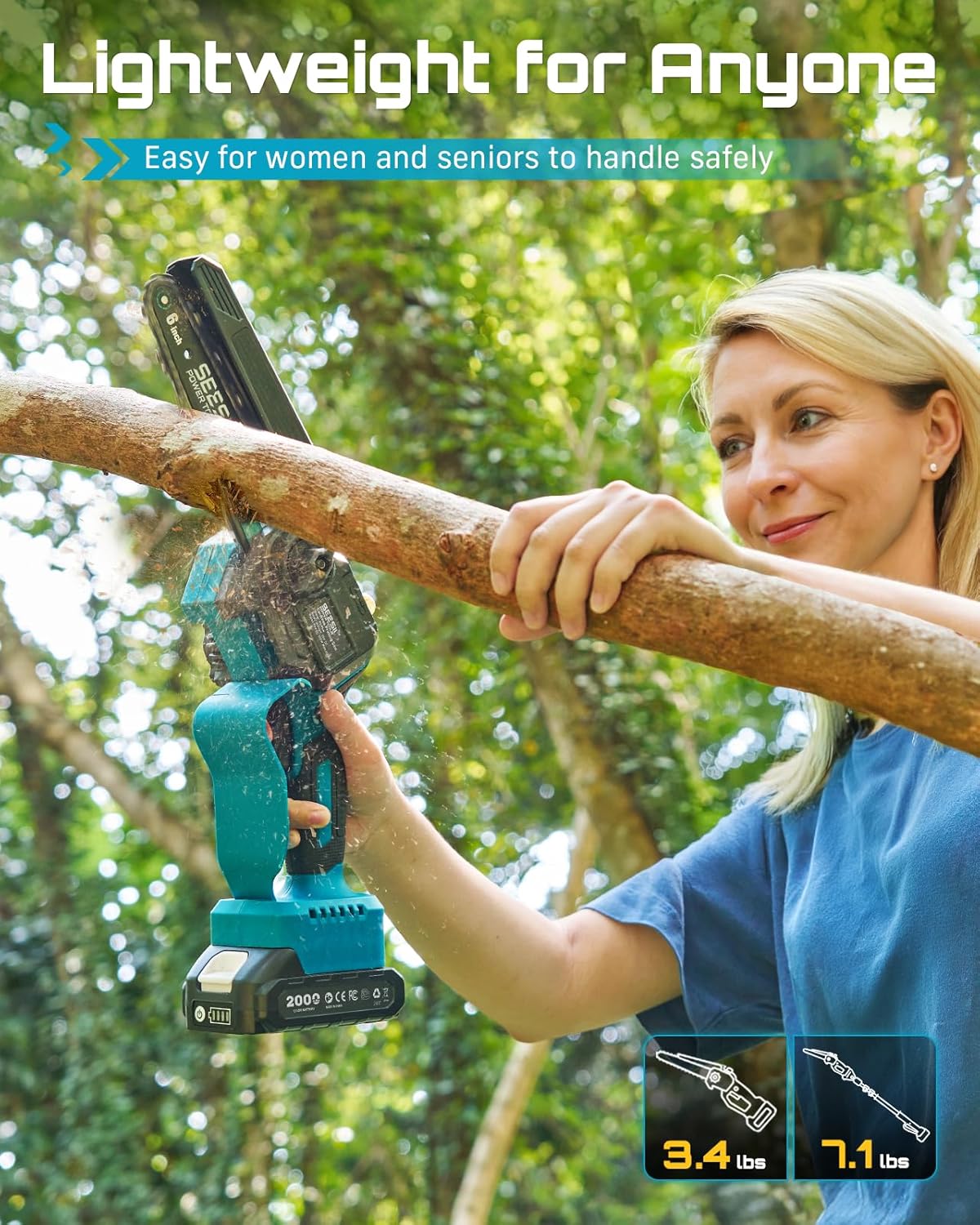 Effortless Tree Trimming: SEESII 2-in-1 Electric Pole Saw Review 6 Effortless Tree Trimming: SEESII 2-in-1 Electric Pole Saw Review - Image 6