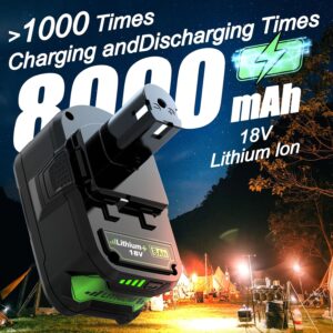 Power Up: Review of 2 Packs 8.0Ah Ryobi Battery Replacement