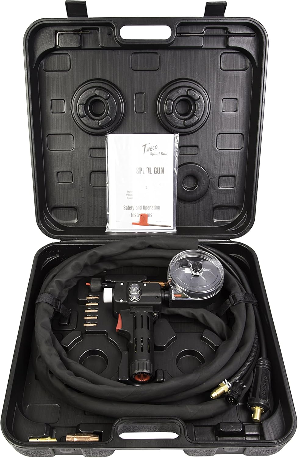 TWECO 1027-1397 MIG Spool Gun 160A for Rebel 215ic Welder 12ft Cable 2 TWECO 1027-1397 MIG Spool Gun 160A for Rebel 215ic Welder 12ft Cable - Image 2