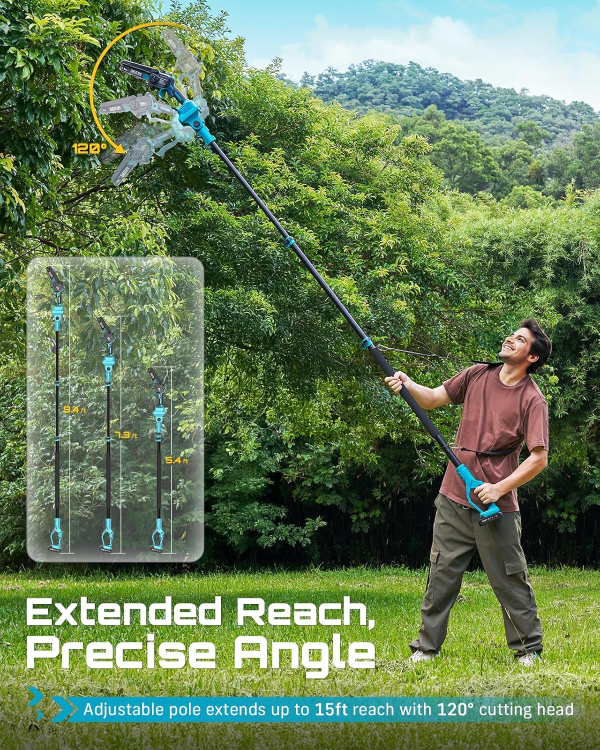 Effortless Tree Trimming: SEESII 2-in-1 Electric Pole Saw Review 3 Effortless Tree Trimming: SEESII 2-in-1 Electric Pole Saw Review - Image 3