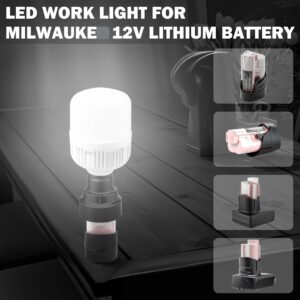 Milwaukee M12 12V LED Work Light 1300LM Cordless Flood Light 6500K