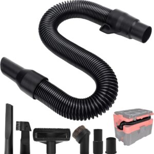 Fennoral 14-37-0016 Hose Assembly W/Vac Hose Attachment for Milwaukee M18 2.5 Gallon Wet/Dry Vacuum 0970-20 Packout Vacuum, Wide Range of Uses, Black, 0016KIT