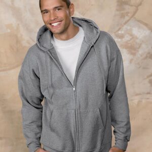 Hanes Men’s Full-Zip Hoodie Fleece Sweatshirt Ultimate Comfort