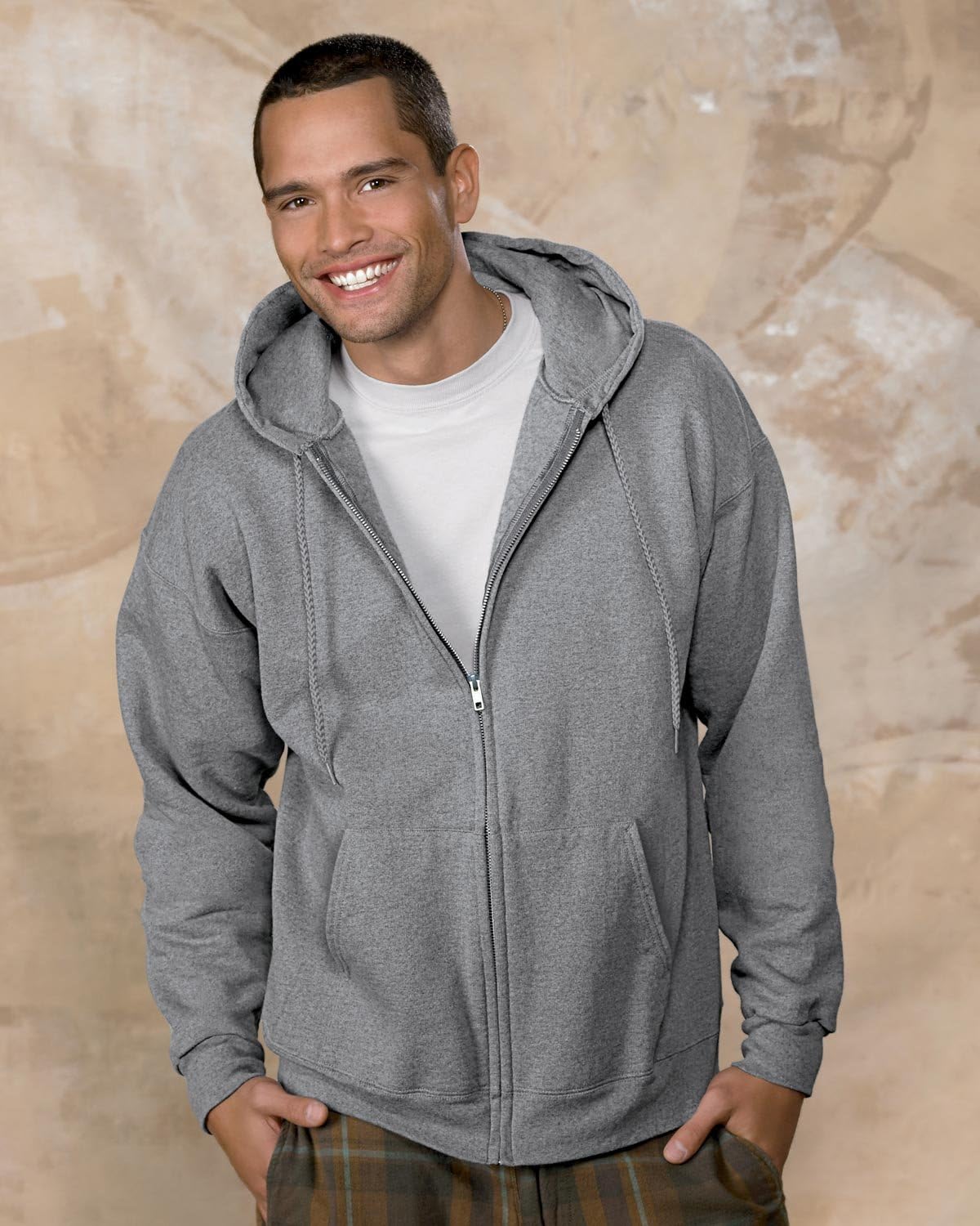 Hanes Men's Full-Zip Hoodie Fleece Sweatshirt Ultimate Comfort 2 Hanes Men's Full-Zip Hoodie Fleece Sweatshirt Ultimate Comfort - Image 2