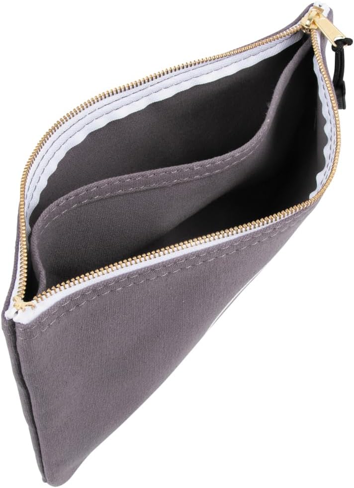 Klein Tools 55578 Heavy Duty Canvas Tool Organizer Bag 7x12.5" 1 Klein Tools 55578 Zipper Bag with Divider, No. 10 Canvas, 7-Inch x 12-1/2-Inch Heavy Duty Tool Bag Organizer, Multipurpose for Tools to Crafts