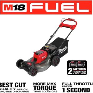 Milwaukee M18 FUEL 21″ Self-Propelled Dual Battery Lawn Mower