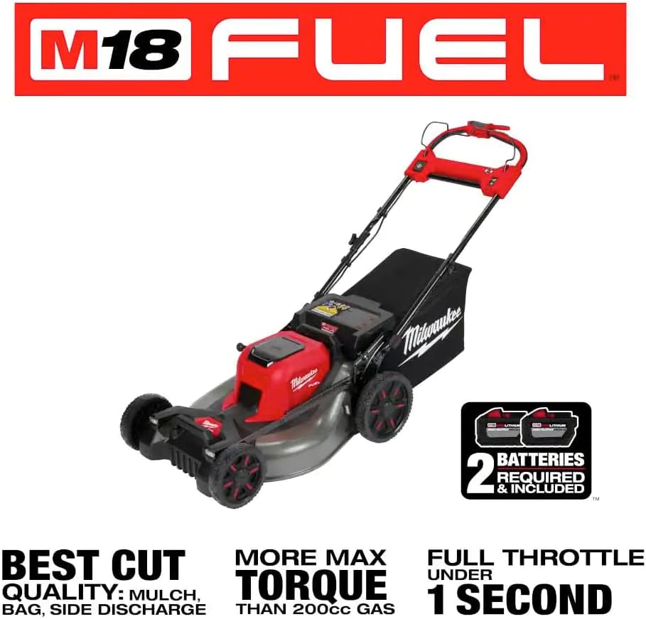 Milwaukee M18 FUEL 21" Self-Propelled Dual Battery Lawn Mower 2 Milwaukee M18 FUEL 21" Self-Propelled Dual Battery Lawn Mower - Image 2