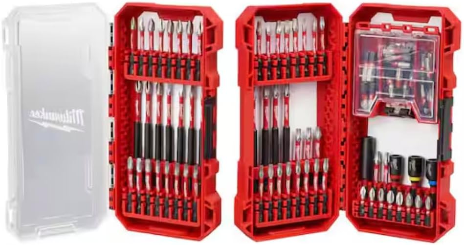 Milwaukee SHOCKWAVE 100-Piece Impact Drill Bit Set Alloy Steel 1 Milwaukee SHOCKWAVE Impact Duty Alloy Steel Drill and Screw Driver Bit Set (100-Piece)