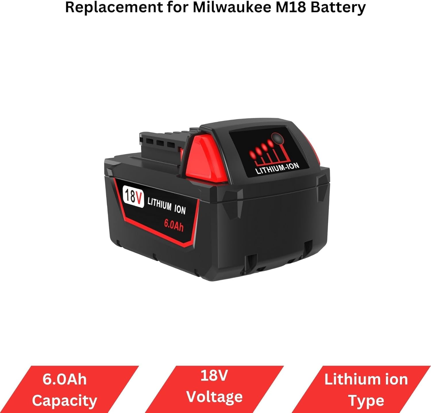 Milwaukee M18 6.0Ah Battery and Charger Combo 18V Lithium Kit 2 Milwaukee M18 6.0Ah Battery and Charger Combo 18V Lithium Kit - Image 2