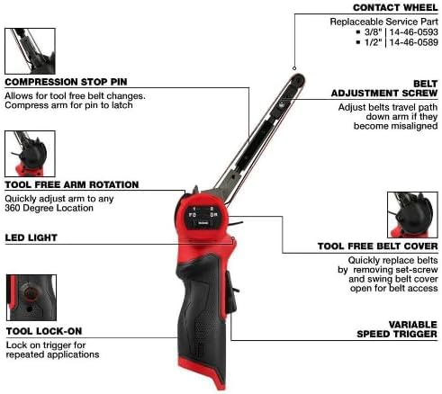 Milwaukee M12 FUEL 1/2x18 Bandfile Bare Tool with Premium Cart 2 Milwaukee M12 FUEL 1/2x18 Bandfile Bare Tool with Premium Cart - Image 2