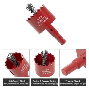1.5″ M42 Bi-Metal Hole Saw Kit with Pilot Bit for Wood Metal PVC