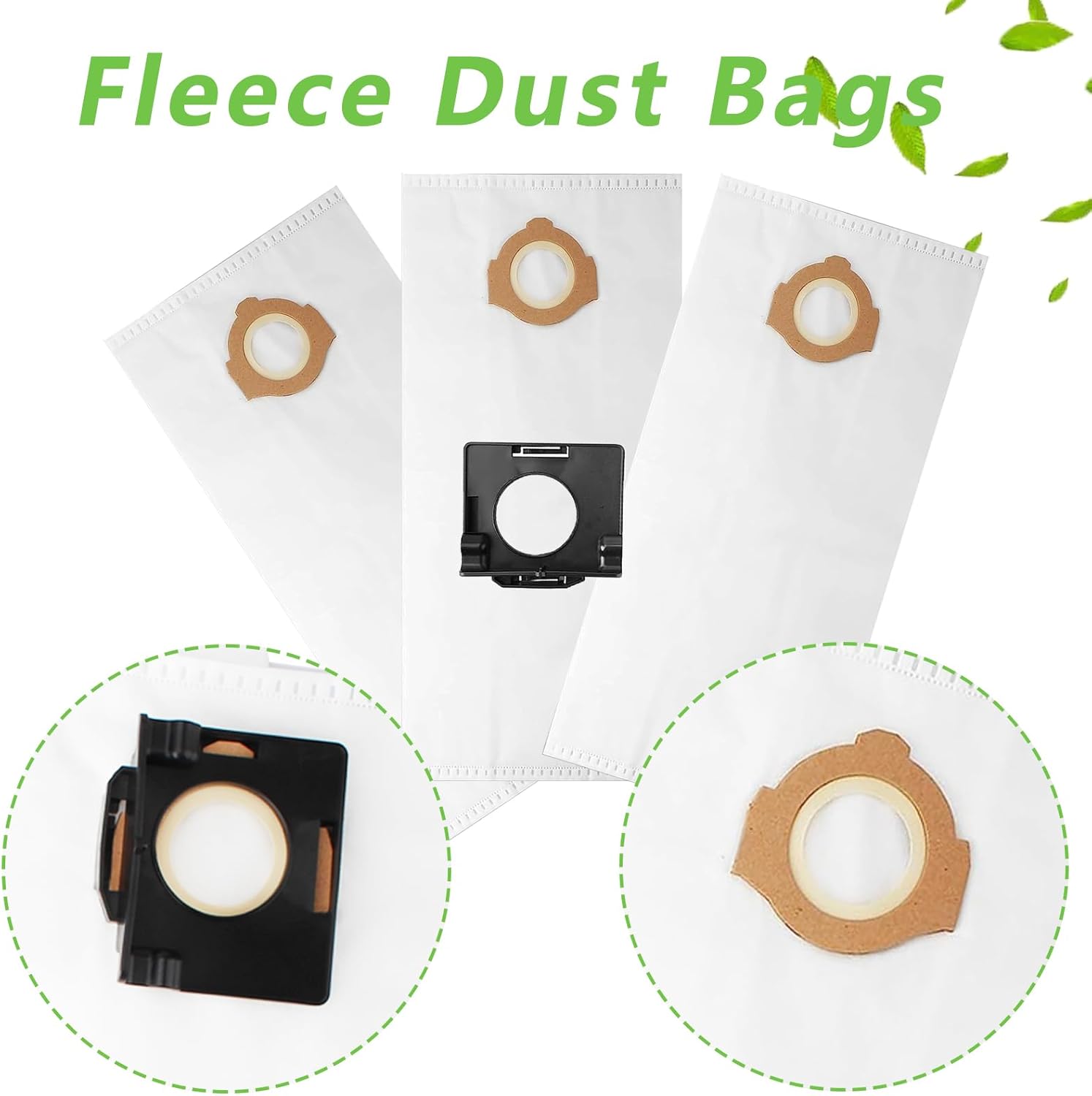 6pk Fleece Dust Bags for Milwaukee 0960-20 0970-20 Wet Dry Vacuum 3 6pk Fleece Dust Bags for Milwaukee 0960-20 0970-20 Wet Dry Vacuum - Image 3