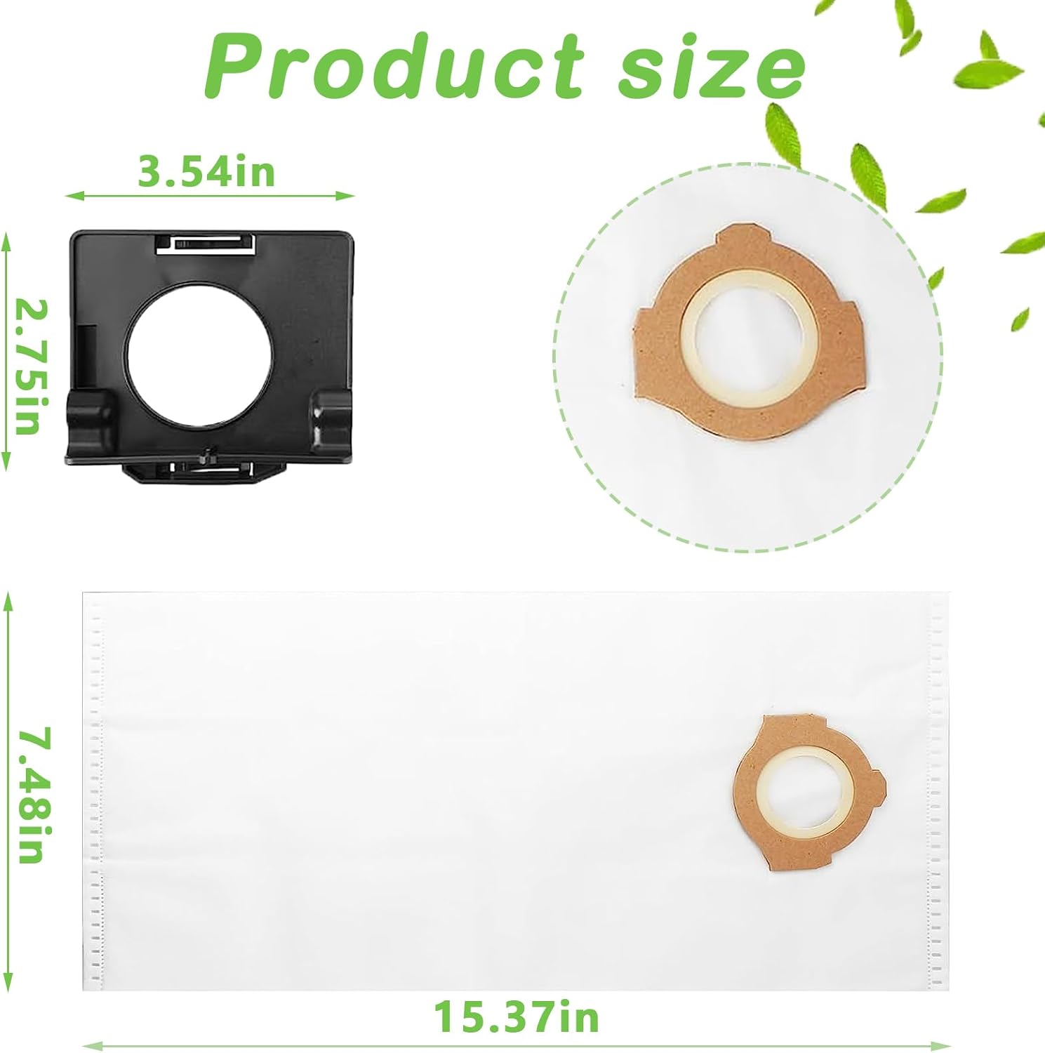 6pk Fleece Dust Bags for Milwaukee 0960-20 0970-20 Wet Dry Vacuum 6 6pk Fleece Dust Bags for Milwaukee 0960-20 0970-20 Wet Dry Vacuum - Image 6