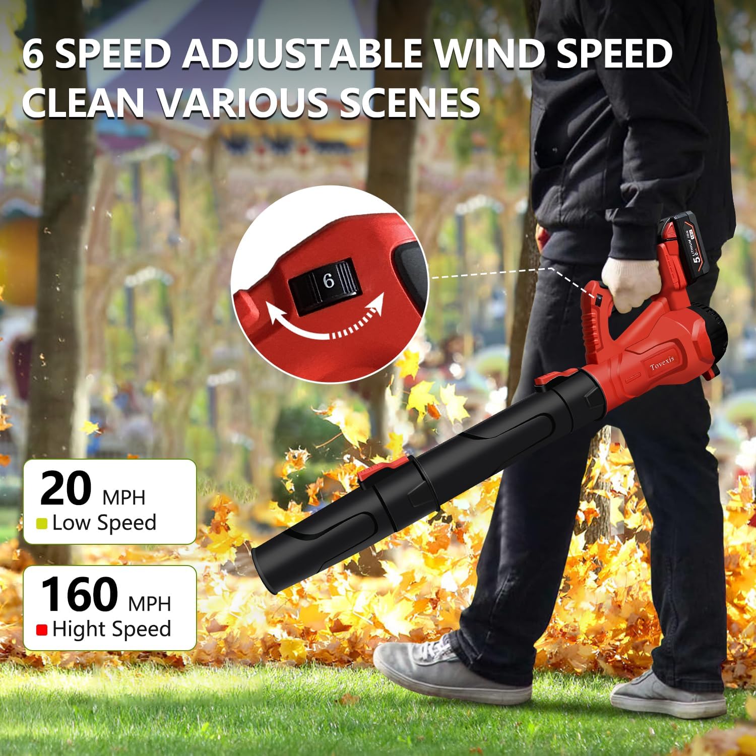 Milwaukee M18 Cordless Leaf Blower 580CFM 6-Speed Brushless Tool 5 Milwaukee M18 Cordless Leaf Blower 580CFM 6-Speed Brushless Tool - Image 5