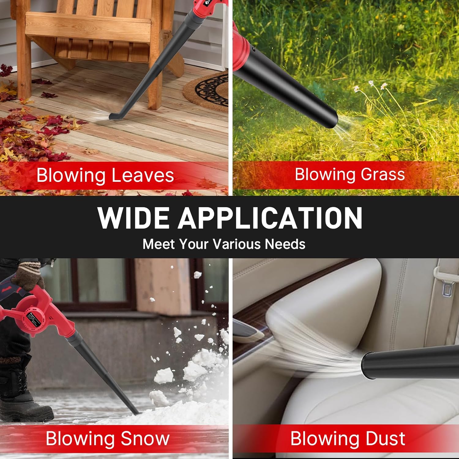 Cordless Leaf Blower for Milwaukee 18V 200CFM 150MPH Tool Only 6 Cordless Leaf Blower for Milwaukee 18V 200CFM 150MPH Tool Only - Image 6