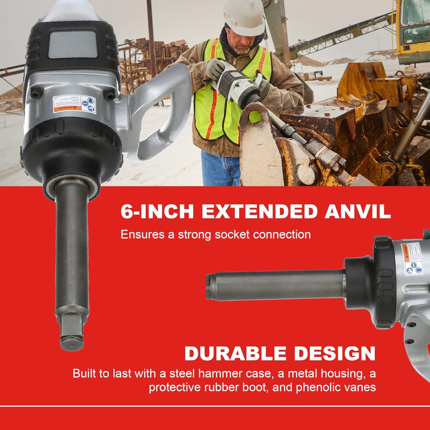 Ingersoll Rand 1-Inch Cordless Impact Wrench 6-Inch Anvil 285B-6 3 Ingersoll Rand 1-Inch Cordless Impact Wrench 6-Inch Anvil 285B-6 - Image 3