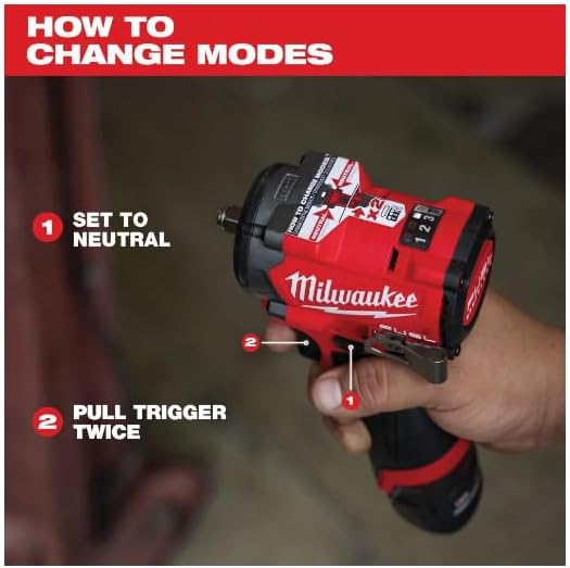 Milwaukee M12 FUEL Stubby 3/8" Impact Wrench Kit with Cart 6 Milwaukee M12 FUEL Stubby 3/8" Impact Wrench Kit with Cart - Image 6