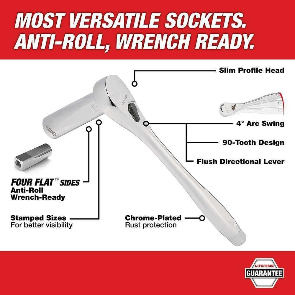 Milwaukee 32-Piece 3/8 Drive Metric Ratchet Socket PACKOUT Set 3 Milwaukee 32-Piece 3/8 Drive Metric Ratchet Socket PACKOUT Set - Image 3