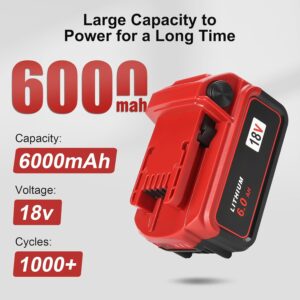 2Pack 18V 6.0Ah Milwaukee M18 Battery Charger Replacement Kit Yellow