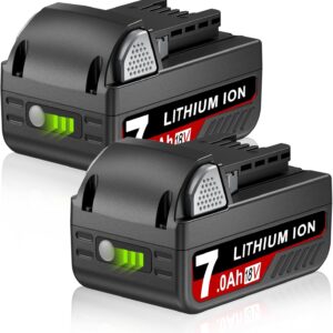 2Pack 7.0Ah 48-11-1828 Battery Replacement for Milwaukee 18V Battery Pack Compatible with Milwaukee 18V 7000mAh Lithium 48-11-1852 48-11-1862 48-11-1850 48-11-1828 48-11-1820 Cordless Tools