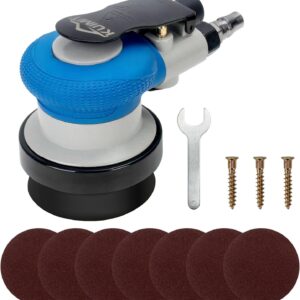 3-Inch Mini Air Sander | High-Speed 11,000 RPM Pneumatic Orbital Tool | Compact DA Sander for Auto Detailing, Spot Repair & Small Projects