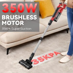 350W Milwaukee Battery Cordless Vacuum 35kPa HEPA Stick Cleaner