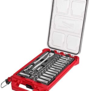 48-22-9482 for Milwaukee 3/8 in. Drive Metric Ratchet / Socket PACKOUT Set (32-Piece
